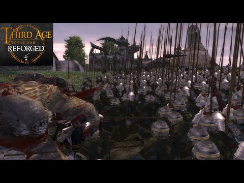 EVIL MARCHES UPON OST-IN-EDHIL (Siege Battle) - Third Age: Total War (Reforged)
