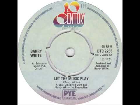 UK New Entry 1975 (326) Barry White - Let The Music Play