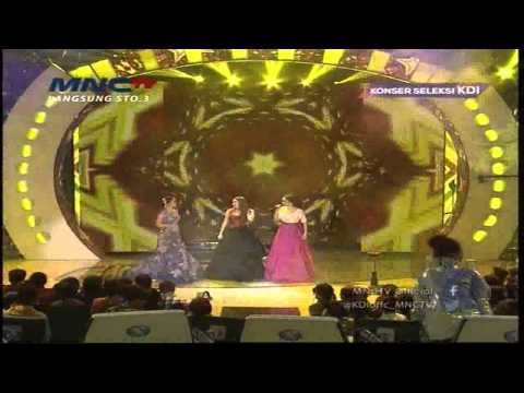 Trio Cecepu - Ayu Ting Ting, Julia Perez, Zakia Gotik " Buka Sitik Jos " Konser Seleksi KDI (1/4)