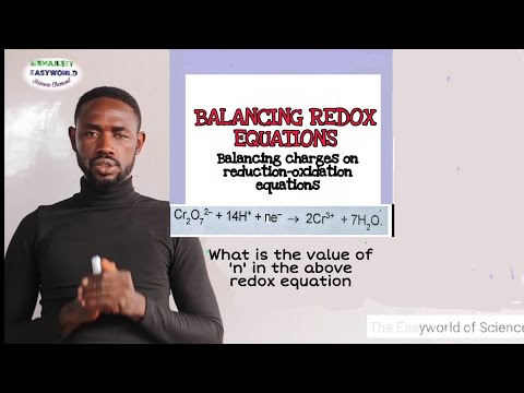 Balancing REDOX EQUATIONS, Balancing the net charges on both sides of redox equationsJAMB & WAEC2023