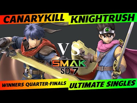 SMAK-SD7 Winners Quarter-Finals - CanaryKill (Ike) vs. KnightRush (Hero) - SSBU