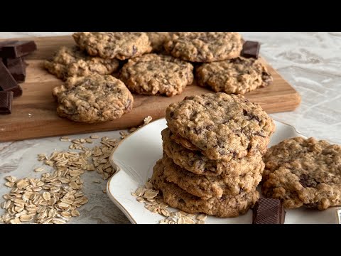 وصفة لا تُقاوم كوكيز الشوفان بحبيبات الشوكولا | Irresistible Oatmeal Chocolate Chip Cookies recipe 