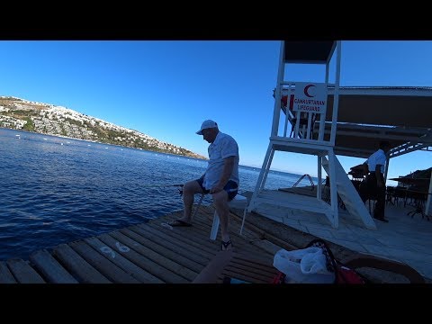 Влог/Турция/Green Beach Resort 5*/Bodrum/На море утром/Пришли на море порыбачить