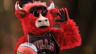 An NBA mascot made the best shot of opening night thanks to lucky bounce