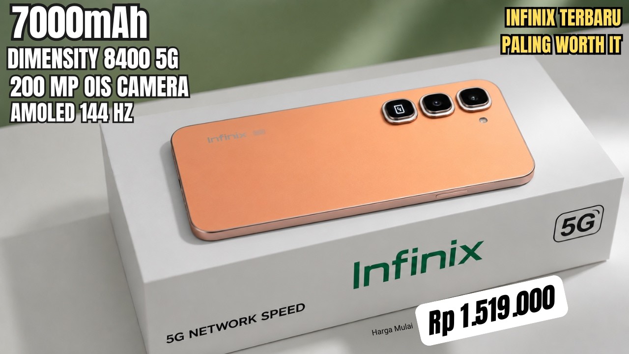 200 MP OIS, 7000MAH, RAM 12/512 GB‼️HP INFINIX TERBARU JULI 2026