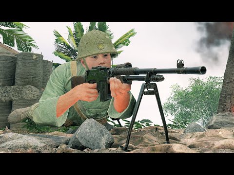 Enlisted Gameplay - Japanese Forces VS U.S Forces - Alligator Creek - Pacific War