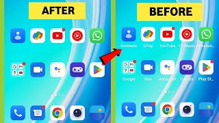 How to Remove App Name  Icon Name  Lable In OnePlu