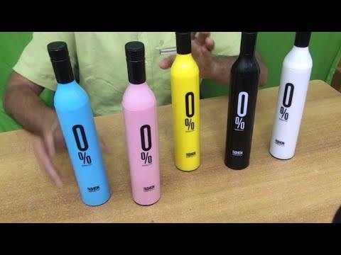 Manual 2 fold bottle umbrella