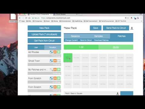 Loading a synth patch on to Novation Circuit