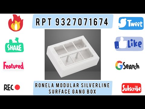 RONELA SILVERLINE Surface Modular Gang Box