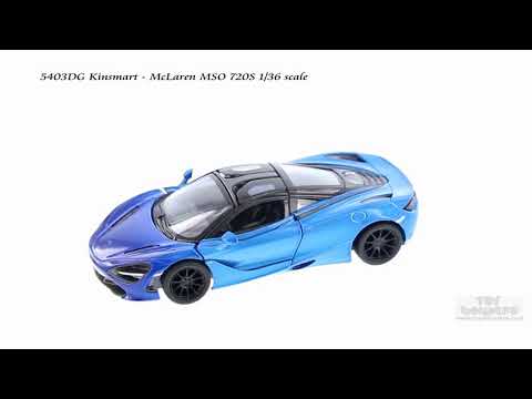 Машинка металлическая Kinsmart 1:36 «McLaren MSO 720S» KT5403DG инерционная / Бордовый