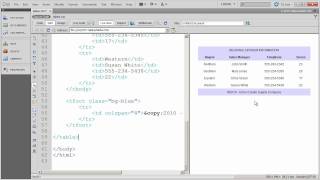 Formatting Data Tables with CSS - Part 6