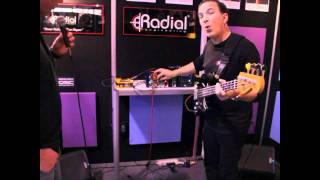 Video thumbnail for How to Use the Radial Firefly Tube DI and Radial Q3 EQ In Your Mixes - Namm 2012 by musicianews
