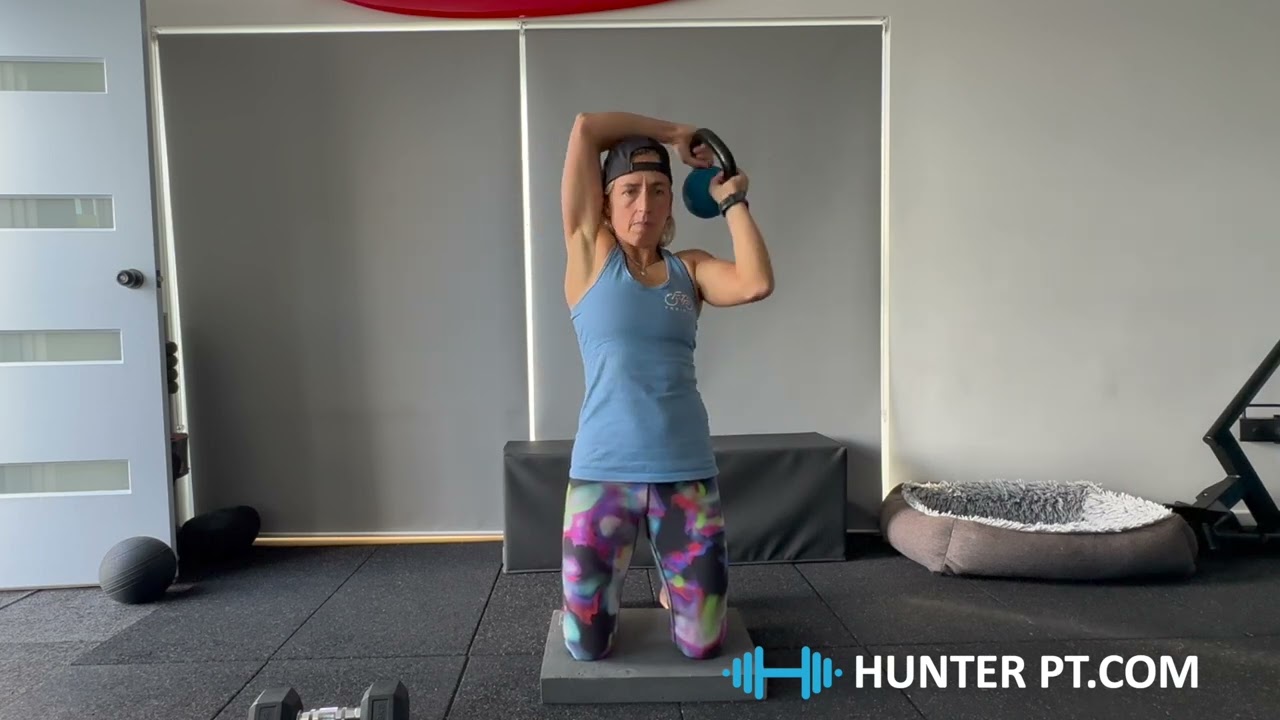 Tall Kneeling halo using Kettlebell