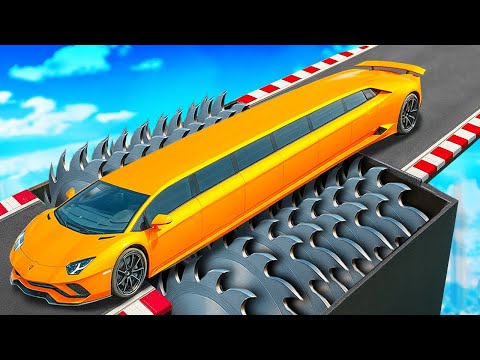 CAN A LAMBA DRIVE THROUGH A GIANT CRUSHER IN GTA 5? - EXPERIMENT IN GTA 5