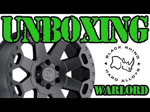 Black Rhino Warlord 18x9 +12 Wheel Rim Unboxing