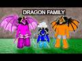 Adopted by a DRAGON FAMILY in Blox Fruits