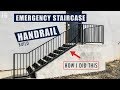 Metal Emergency Staircase Handrail Build JIMBO S GARAGE