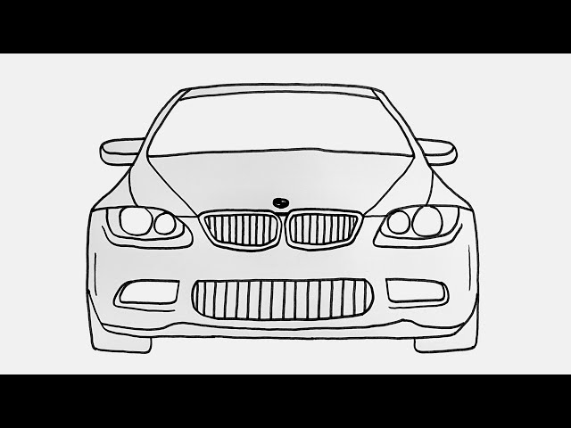Как Нарисовать БМВ 3 Серии Поэтапно