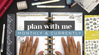 JANUARY PLAN WITH ME :: Monthly & Currently Page Memory Planner Setup in a Half Letter Discbound