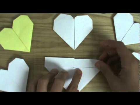 images How To Fold A Paper Heart With Rectangle Paper greencoin life