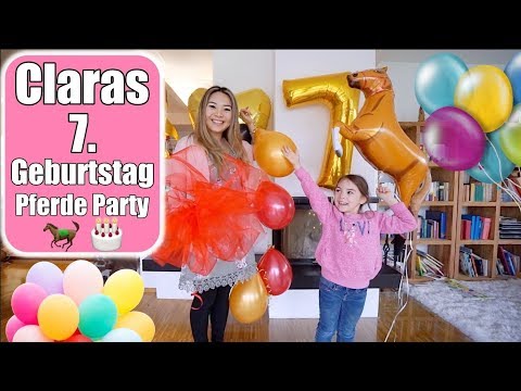 Claras 7. Geburtstag 🎂 Pferde Geburtstags Party | Torte machen & dekorieren | Mamiseelen Video