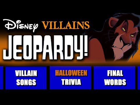 Disney Jeopardy Ultimate Villains Trivia • Halloween Special