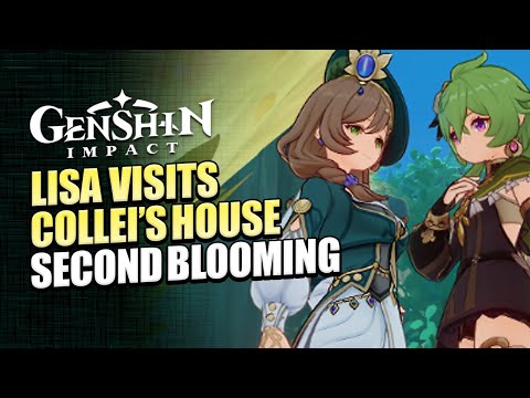 Lisa Visits Collei's House In Gandharva Ville | Second Blooming Event Lisa Location | Genshin Impact