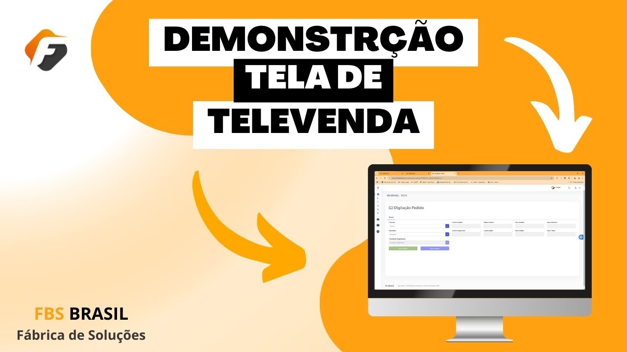 Demonstração Tela de Televendas - FBS BRASIL
