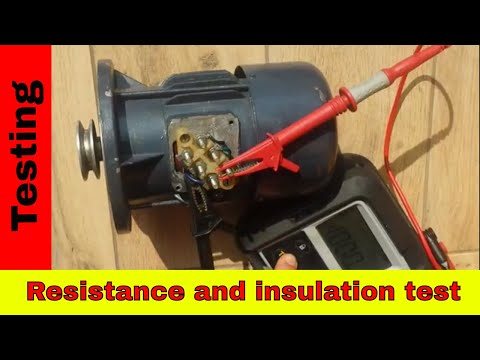 How to test 3-phase motor using megger. winding resistance a...