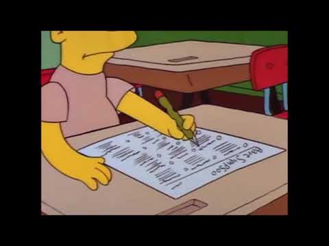 The Simpsons - Bart fails his test