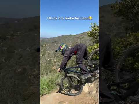 Lil bro is ruining the mood😩 #bike #mtb #funny #shorts