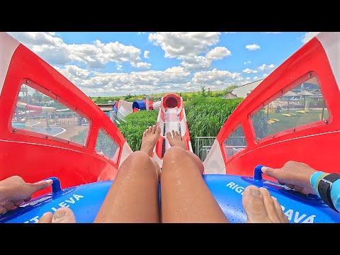 High Five Water Slide at Aqualand Moravia 🇨🇿