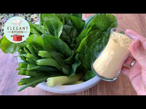 👍 MIX CORN FLOUR AND GREENS.❗❗ PRACTICAL AND VERY DELICIOUS.💯