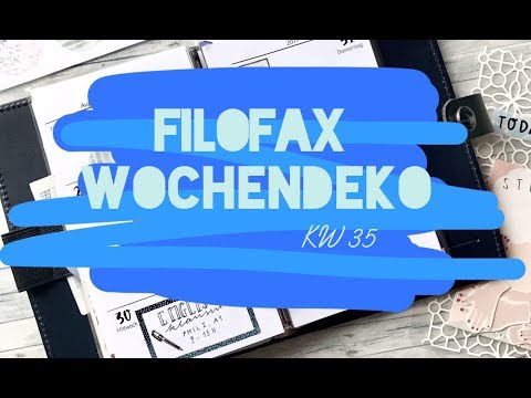 Filofax Wochendekoration KW 35 | 2017 | planningcat_