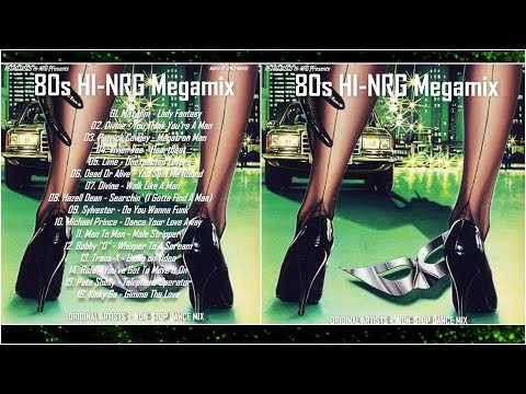 80s HI-NRG ⚡ Megamix (Original Artists Non-Stop Dance Mix) italo disco high energy electronic
