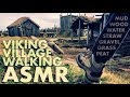 WALKING On Mud Wood Water Grass Gravel Straw ASMR In Iceland