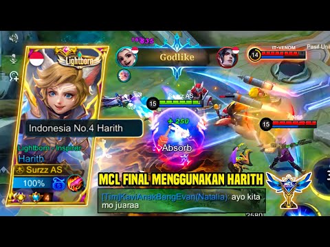 HARITH Surzz AS MCL FINAL MEMBANTAI MUSUH MENGGUNAKAN BUILD ANDALAN ! HARITH TOP 1 GLOBAL - MLBB
