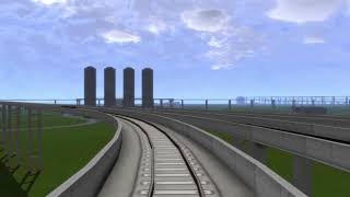 【架空鉄道】地下鉄赤池線、政府線の前面展望