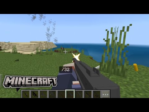 Insane new 2023 Minecraft pe Gun Add-on update!! 🪖🎖️