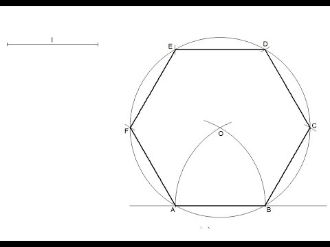 How to draw a regular hexagon knowing the length of...