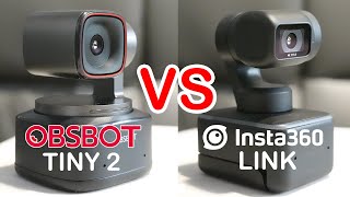 OBSBOT Tiny 2 VS Insta360 Link 4K PTZ Webcam Review w/ Sample Video