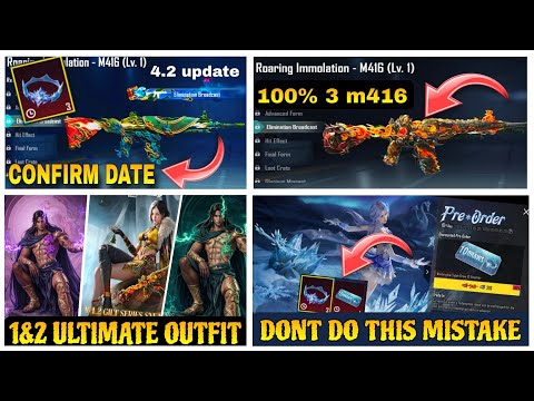 3 NEW M416 UPGRADABLE ULTIMATE SET/M416 GLACIER IN CLASSIC CRATE | RETURN ULTIMATE GUN | 4.2 UPDATE