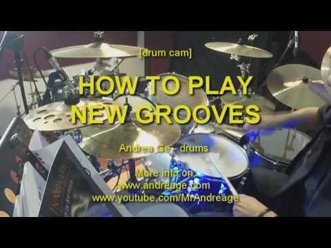 HOW TO PLAY drum grooves (playlist 01) - Andrea Ge