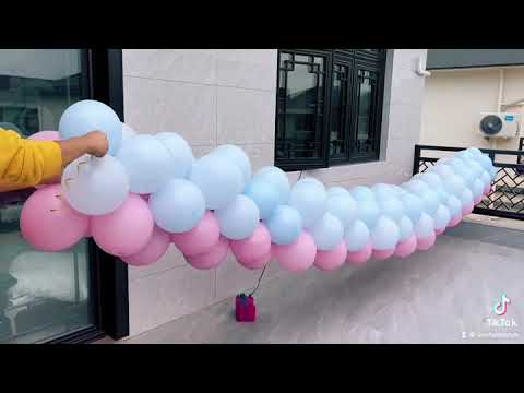 Easy to make a balloons garland without arch
