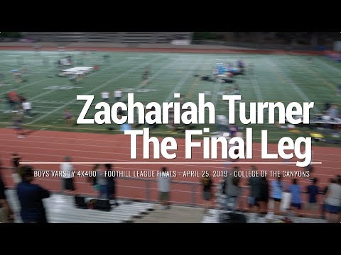 2019 04 25 Foothill League Finals 4x400 - Zachariah Turner