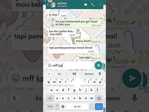 beli whatsmock pro ke temen 😽 || #whatsmock #masukberanda #short #done #req
