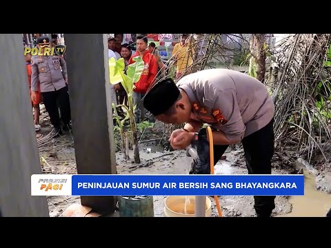 KAPOLRES LANGKAT TINJAU PEMBANGUNAN SUMUR AIR BERSIH SANG BHAYANGKARA