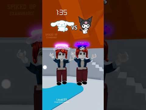 race 💙cinnamoroll vs 💜kuromi #roblox #shorts