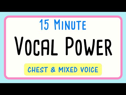 15 Minute Vocal Warm Up for a POWERFUL Voice - Female